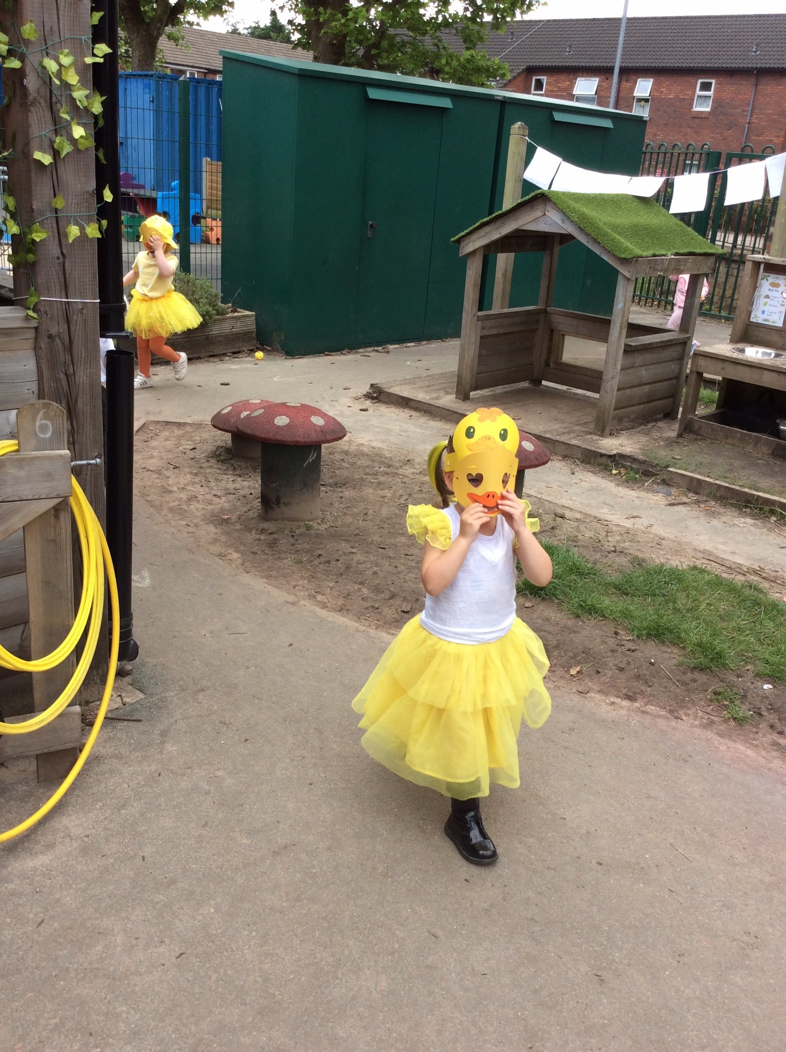 The children did a sponsored duck run