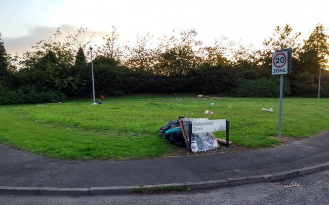 The site after travellers moved from the site at the end of August