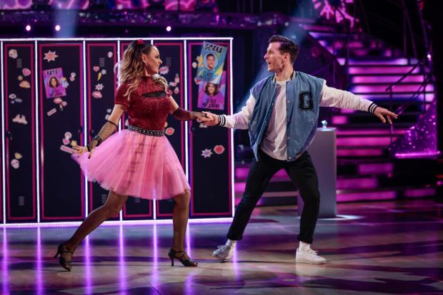 Warrington Guardian: Katie McGlynn and Gorka Marquez during Strictly Come Dancing 2021. Credit: PA