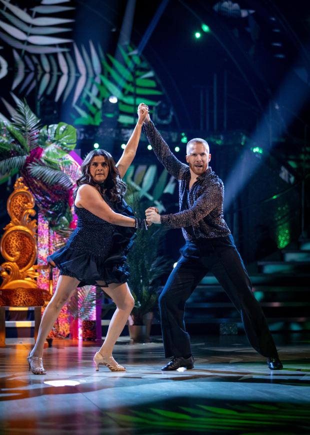 Warrington Guardian: Nina Wadia and Neil Jones during the dress run for the first episode of Strictly Come Dancing 2021. Credit: PA