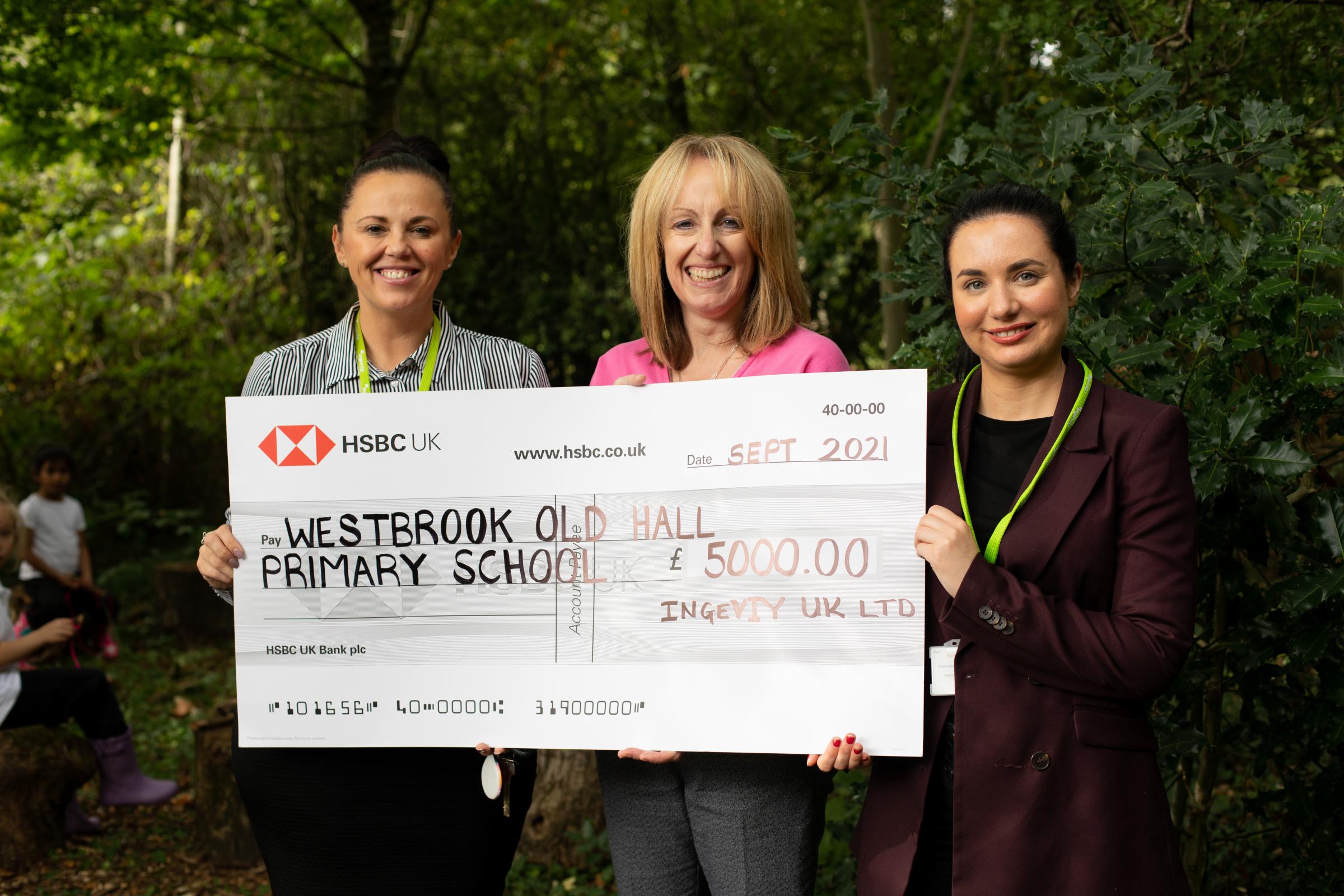 Primary school ‘delighted’ by generous donation to develop natural classroom