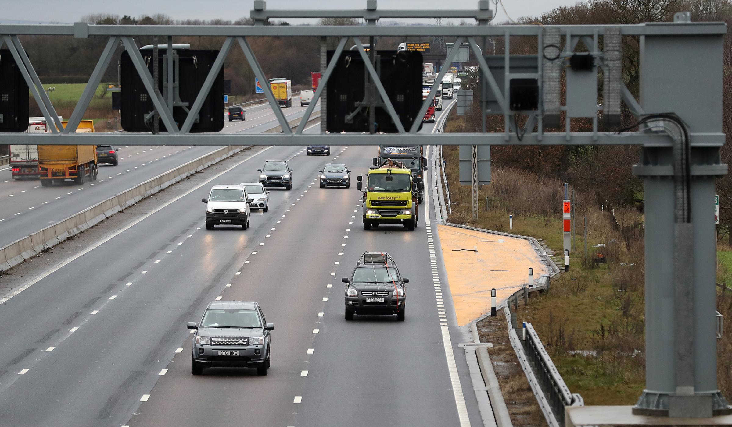 The rollout of so-called smart motorways has been paused (Image: PA)