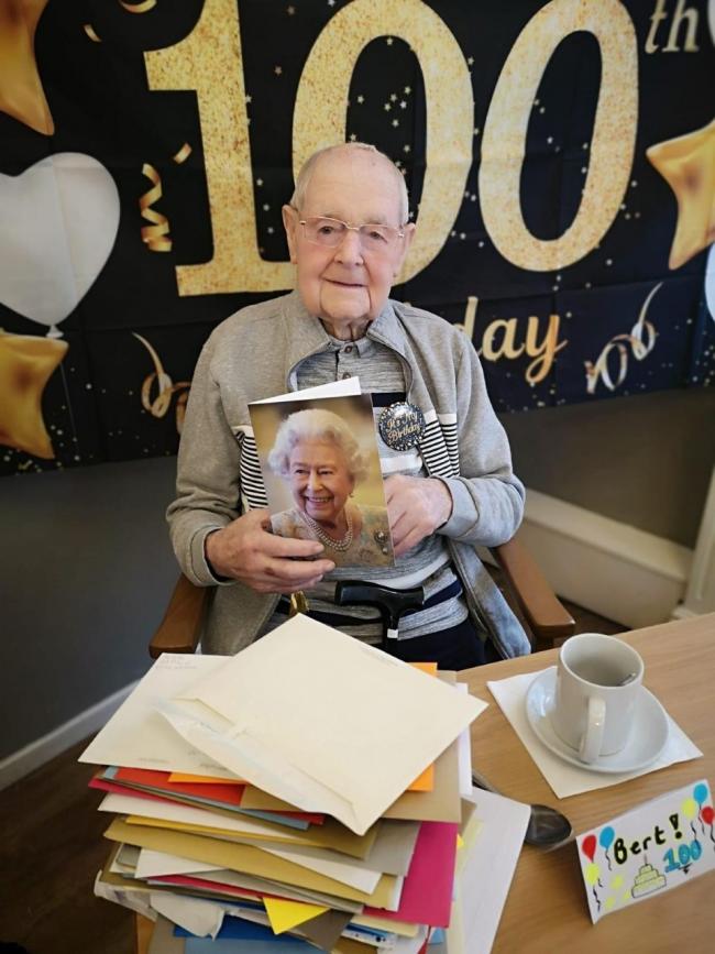 Herbert Bray has celebrated his 100th birthday