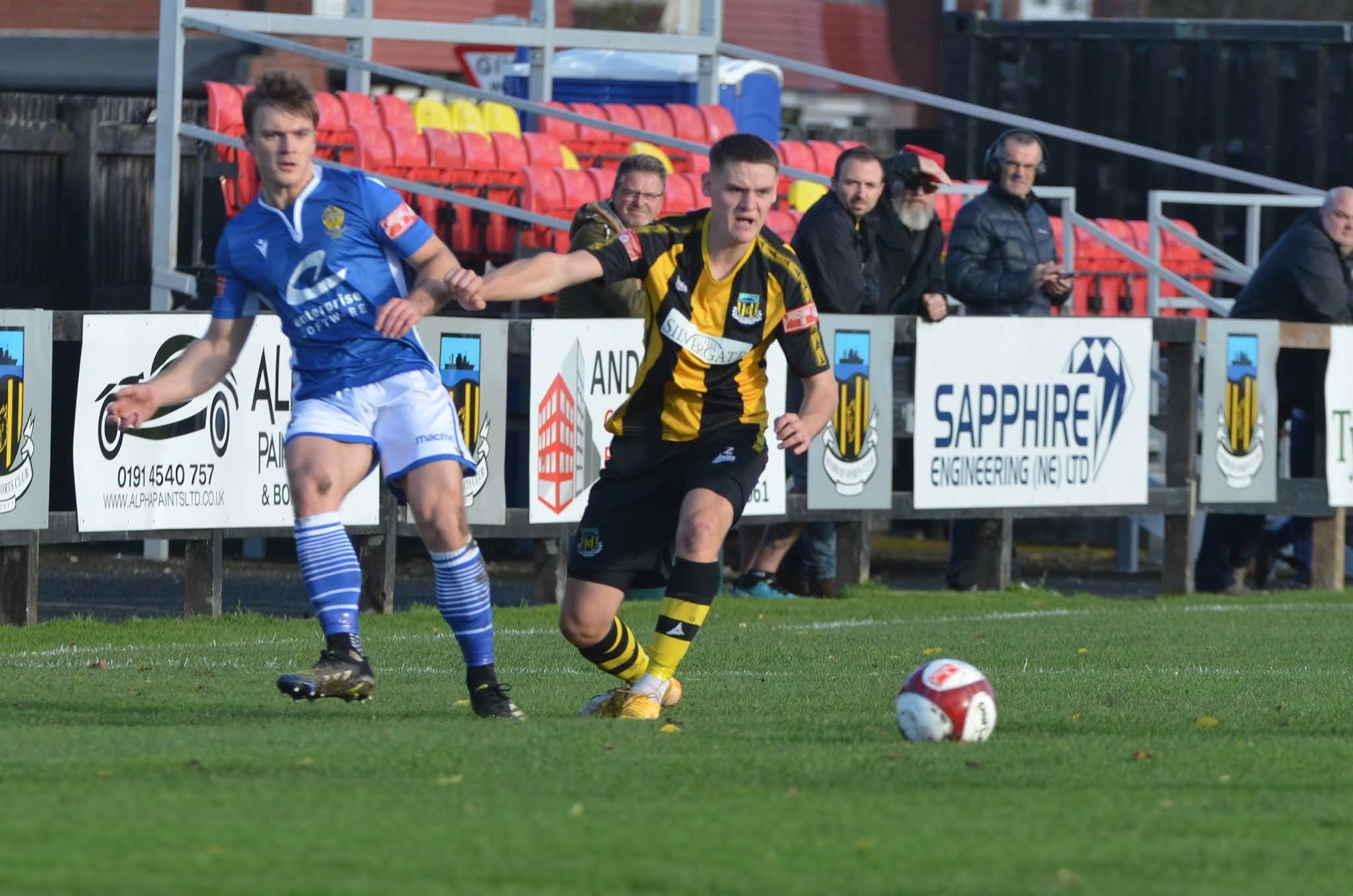 Yellows won 2-0 at Hebburn Town in the last round of the FA Trophy. Picture by Monika Krysinka