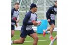 Peter Mata'utia in training. Picture by Warrington Wolves