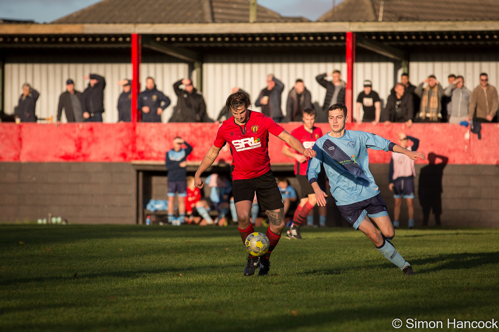 Action from Eagle Sports draw at Middlewich Town on Saturday. Picture by Simon Hancock