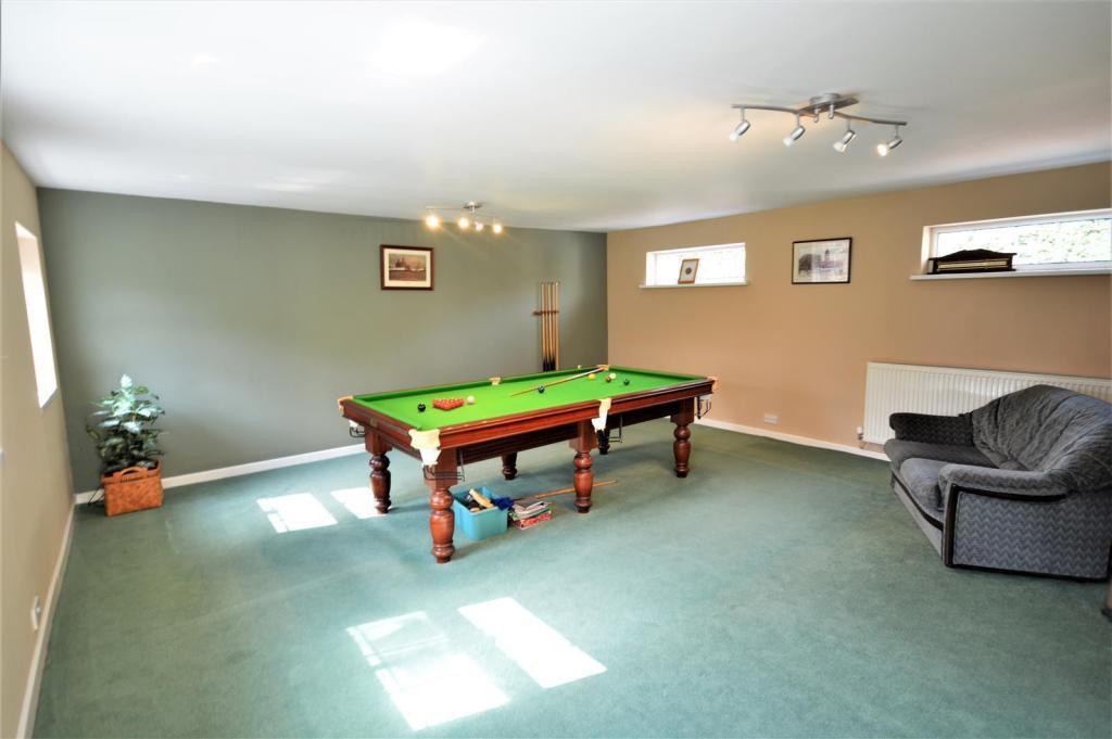 The games room currently boasts a pool table