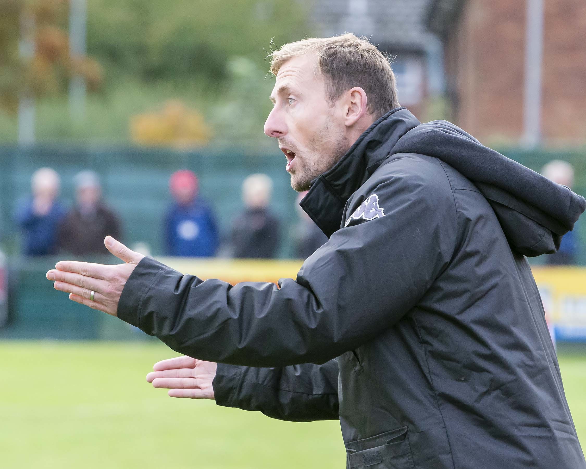 Mark Beesley on the touchline during the 2019-20 season. Picture by John Hopkins