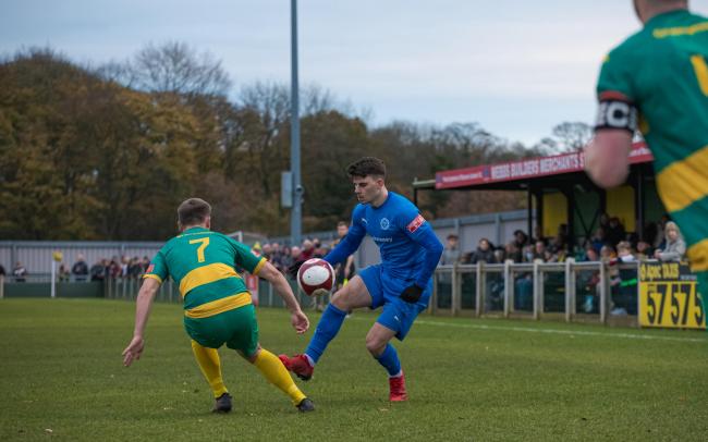 Warrington Rylands slipped to a 2-0 defeat at Runcorn Linnets on Saturday. Picture by Mark Percy