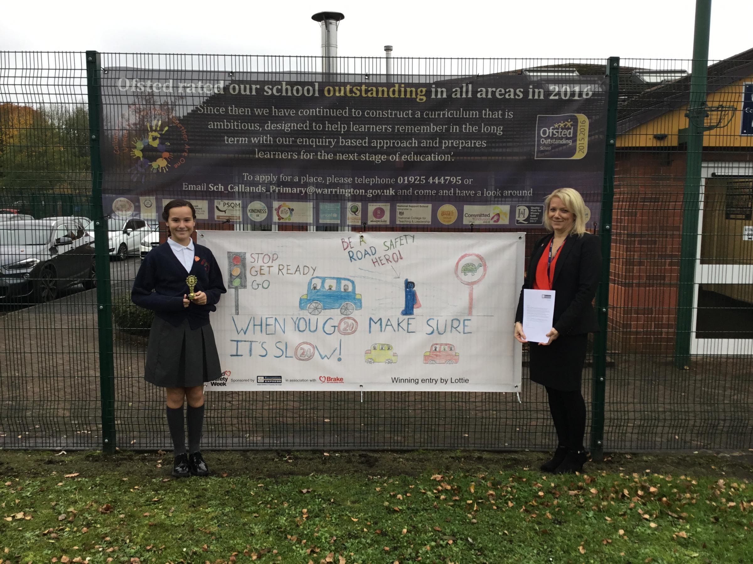 Callands Primary School pupil wins road safety competition - Vimarsana News