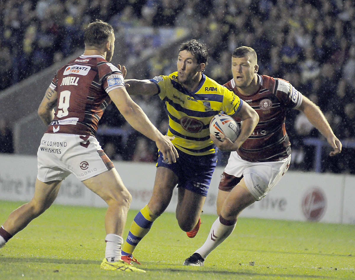 Stefan Ratchford in action against Wigan Warriors during the 2021 season. Picture by Mike Boden