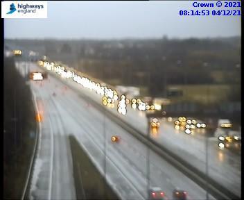 The M62 has been closed westbound following a serious accident Picture: Highways England