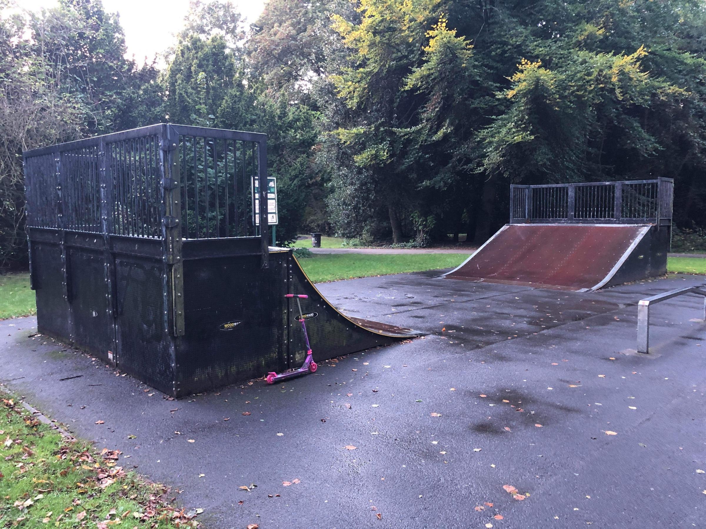 The current look at Ridgeway Grundy Park - Pictures: The Friends of Lymm Skatepark