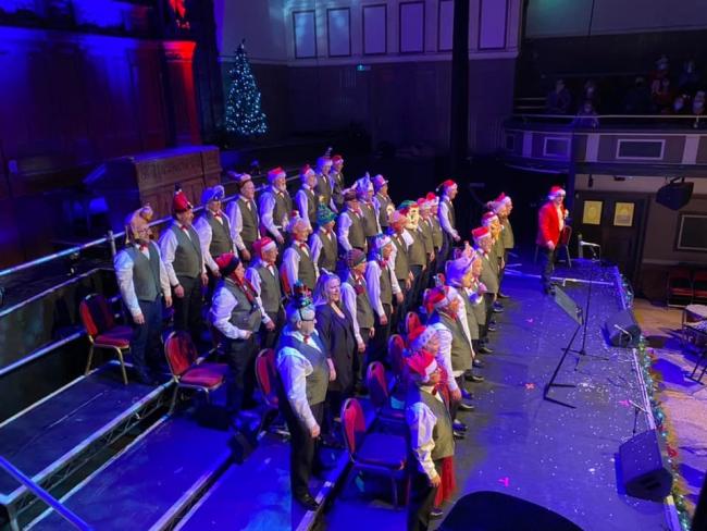 Warrington Male Voice Choir in action at the Parr Hall