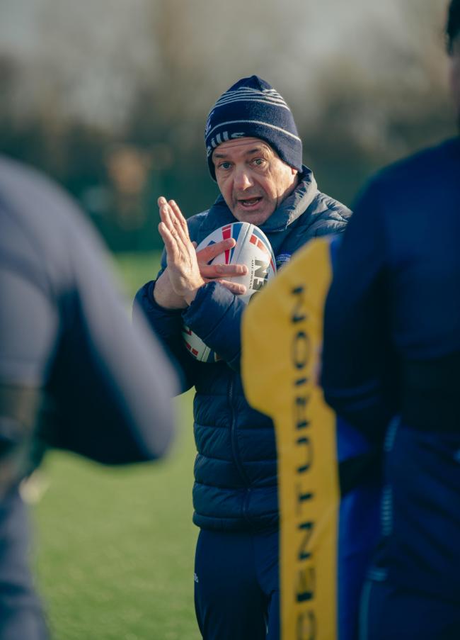 Daryl Powell and his squad return to training today. Picture by Warrington Wolves