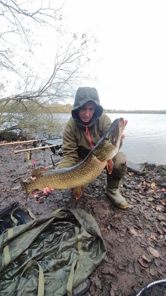 Mike Williams with his pike catch