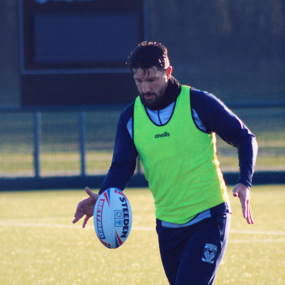 Gareth Widdop is back in training. Picture by Warrington Wolves