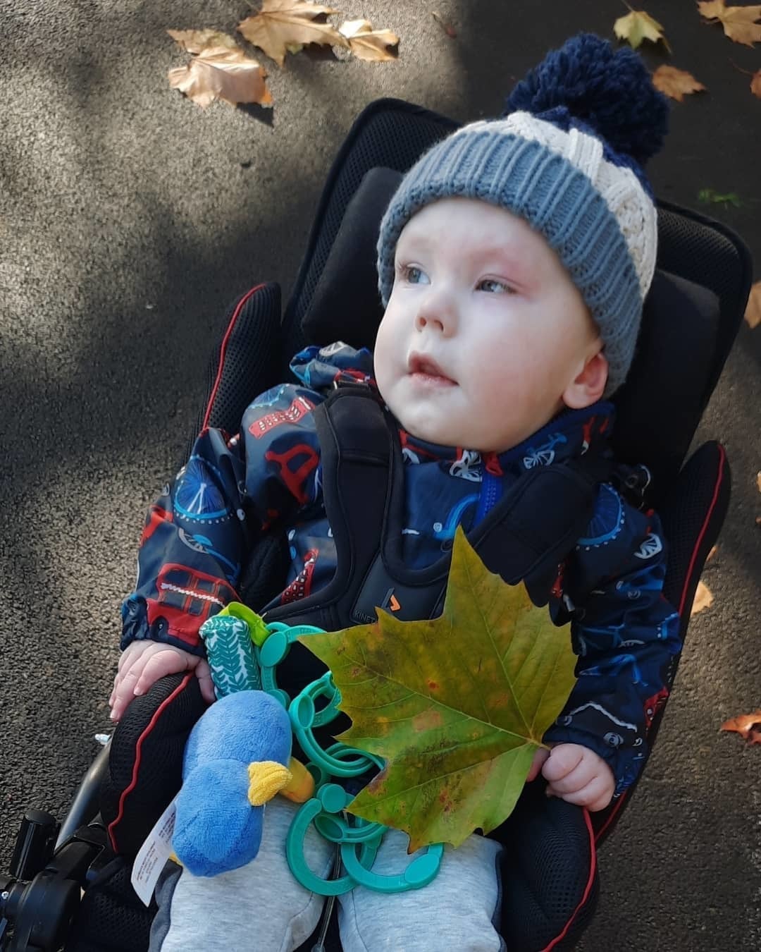 Theos parents are hopeful that he can one day take assisted steps
