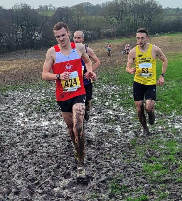 Warrington Guardian: Senior men's race in the 2022 Cheshire Cross Country Championships held in Pickmere