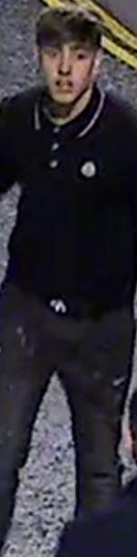 CCTV footage of the man wanted by Cheshire Police in connection with the assault on Bridge Street