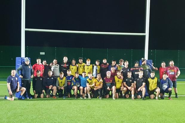 Latchford Albion's senior team and under 16s held a joint training session recently