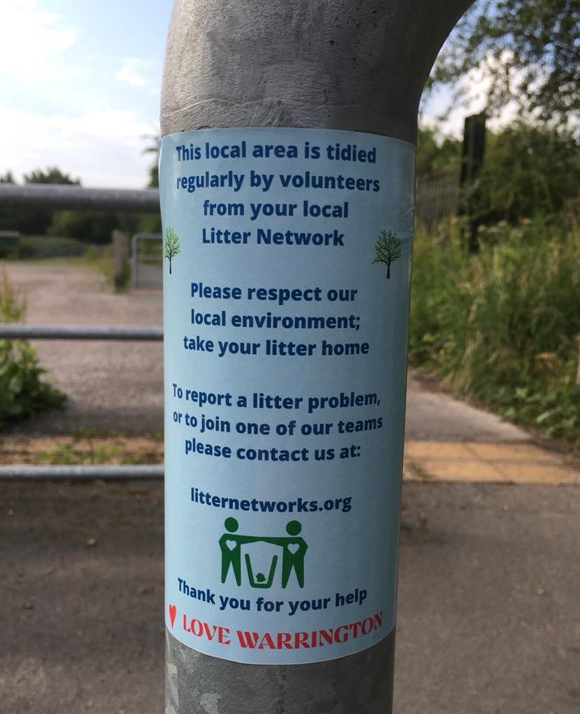 Litter network volunteers from across Warrington work hard to keep the town tidy