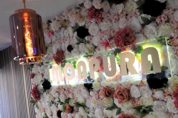 Warrington Guardian: A close up look at the flower wall on display