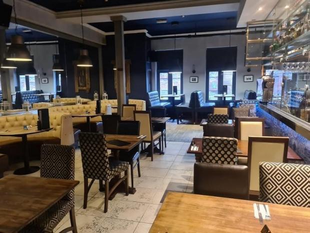 Warrington Guardian: The interior of the restaurant, which underwent a refurbishment after being taken over