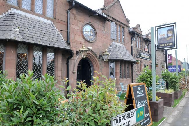 Donations were gratefully received at the Cat and Lion pub in Stretton