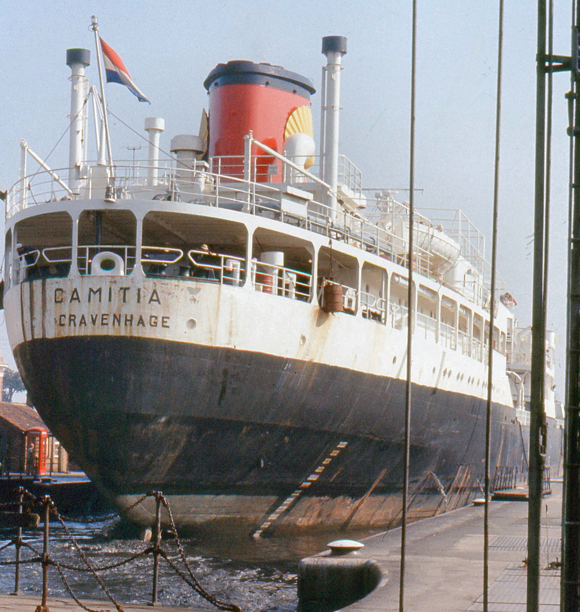 A large ship at Latchford Locks in the sixties (Image: Eddie Whitham)