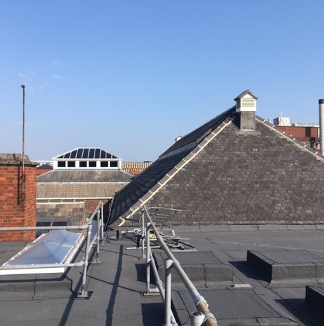 The roof now complete following work
