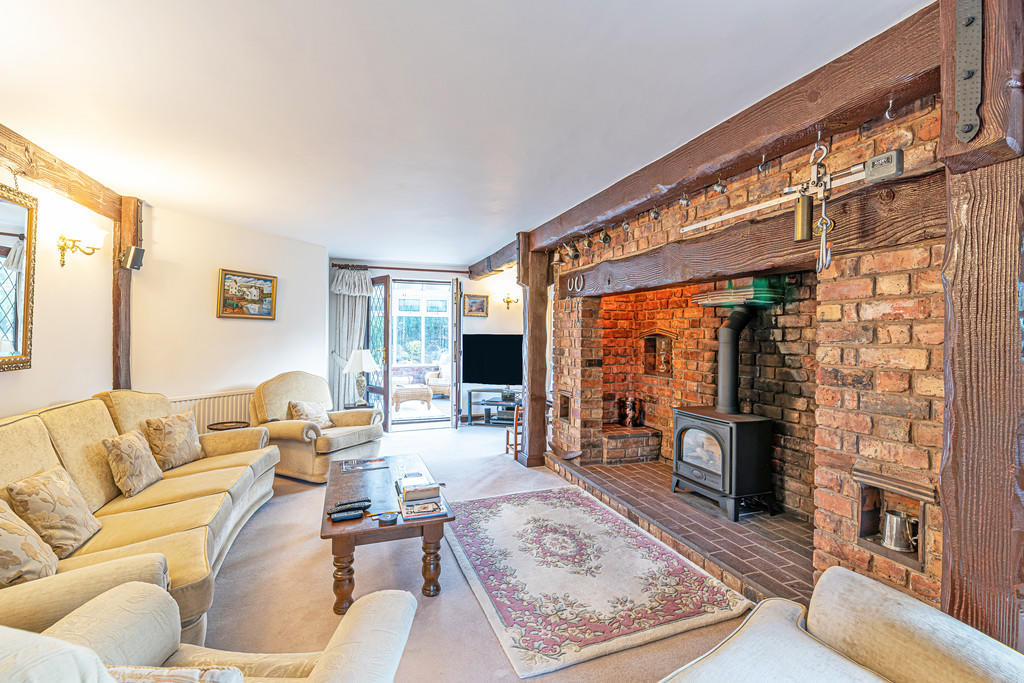 The house offers a traditional living room (Image: Mark Antony Estates/RIghtmove)