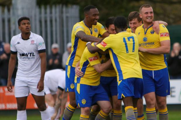 Having completed their league season, Warrington Town will now enter the play-offs. Picture by Lewis Tate