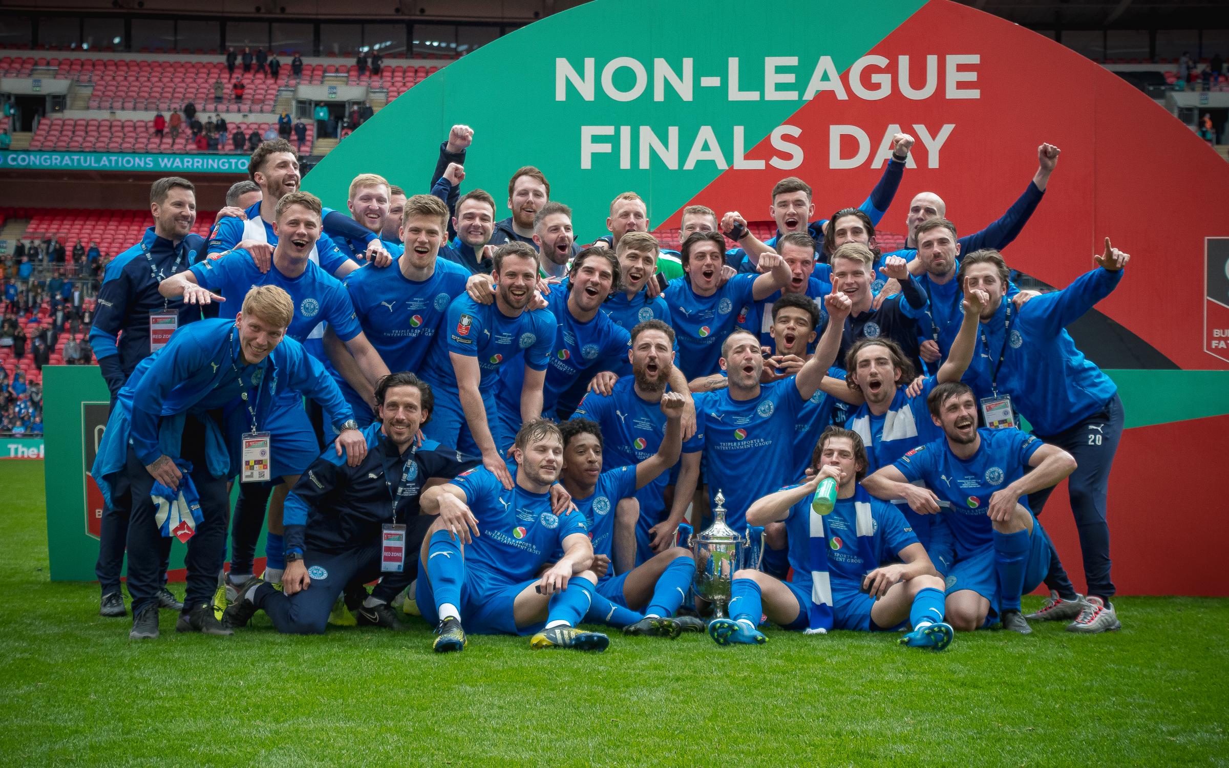 Warrington Rylands memorably won the FA Vase at Wembley last year. Picture by Mark Percy