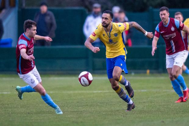 Warrington Town beat South Shields in the play-offs three years ago but have lost home and away to the Tynesiders this season. Picture by Karl Vallantine