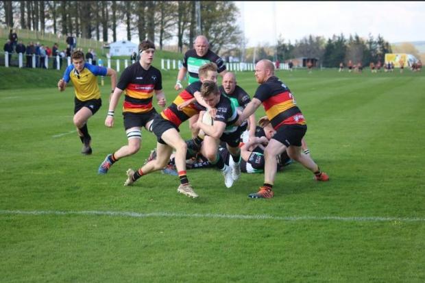 Gregor Watson scores for Lymm at Kirkby Lonsdale on Saturday