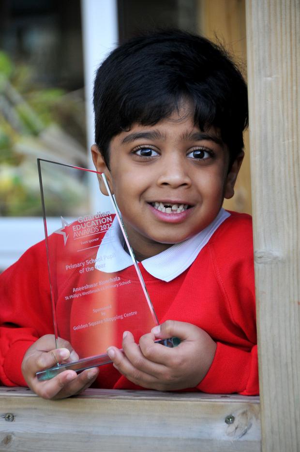 Warrington Guardian: Aneeshwar won a Warrington Guardian Education Award earlier this year