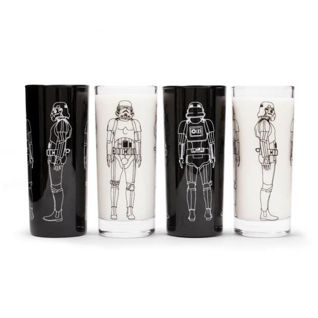 Warrington Guardian: Star Wars Stormtrooper Set of 4 Glasses (Argos)