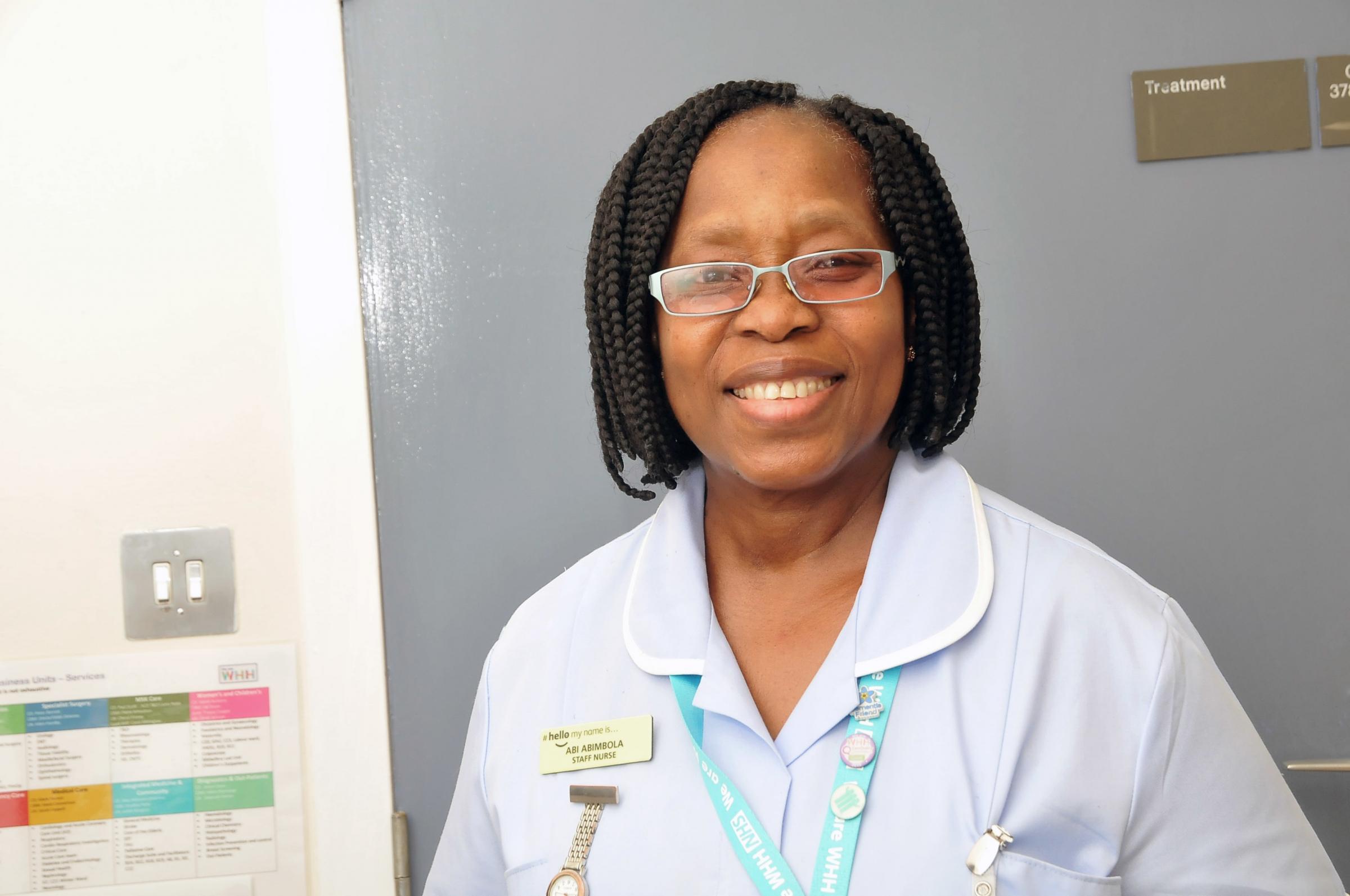 Staff nurse Abiodun Abimbola