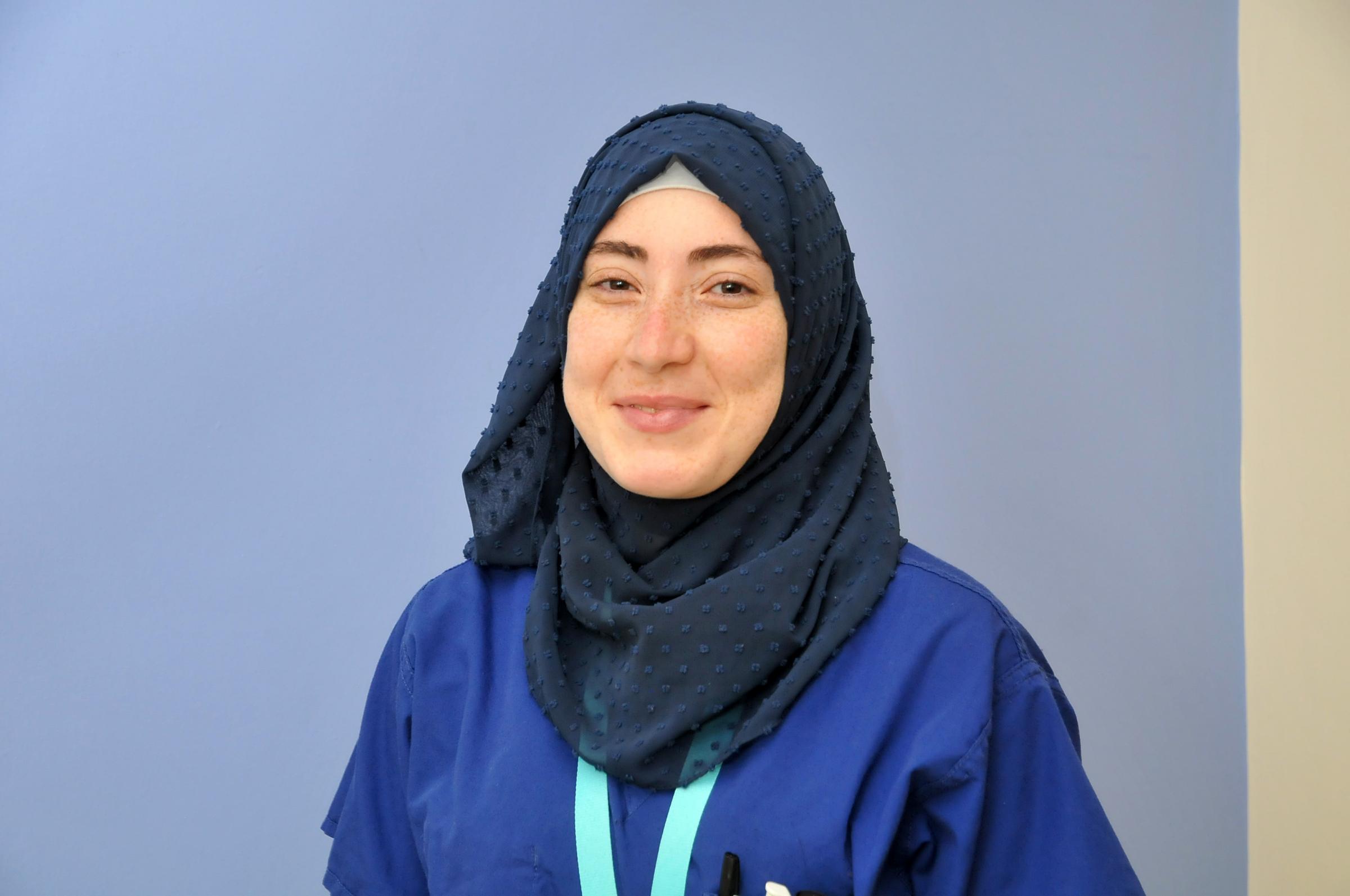 Staff nurse Israa Mostafa