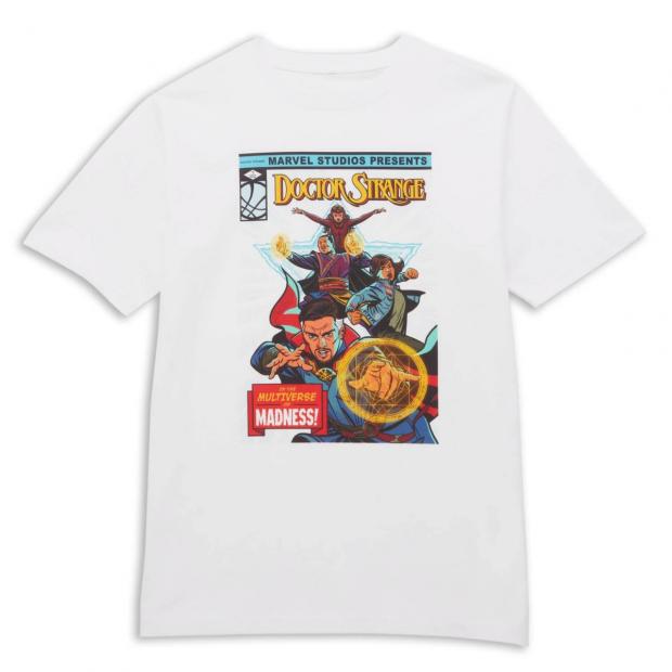 Warrington Guardian: Marvel Dr Strange Star Comic Oversized Heavyweight T-Shirt (Zavvi)