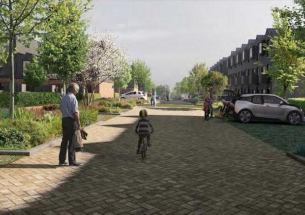 Warrington Guardian: Impressions of how the site at Grappenhall Hays would look (Image: House by Urban Splash)