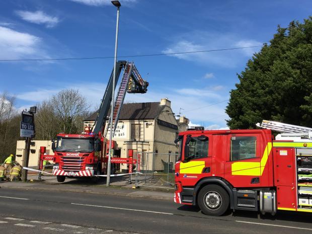 Firefighters were called to an arson fire at the pub in March 2020