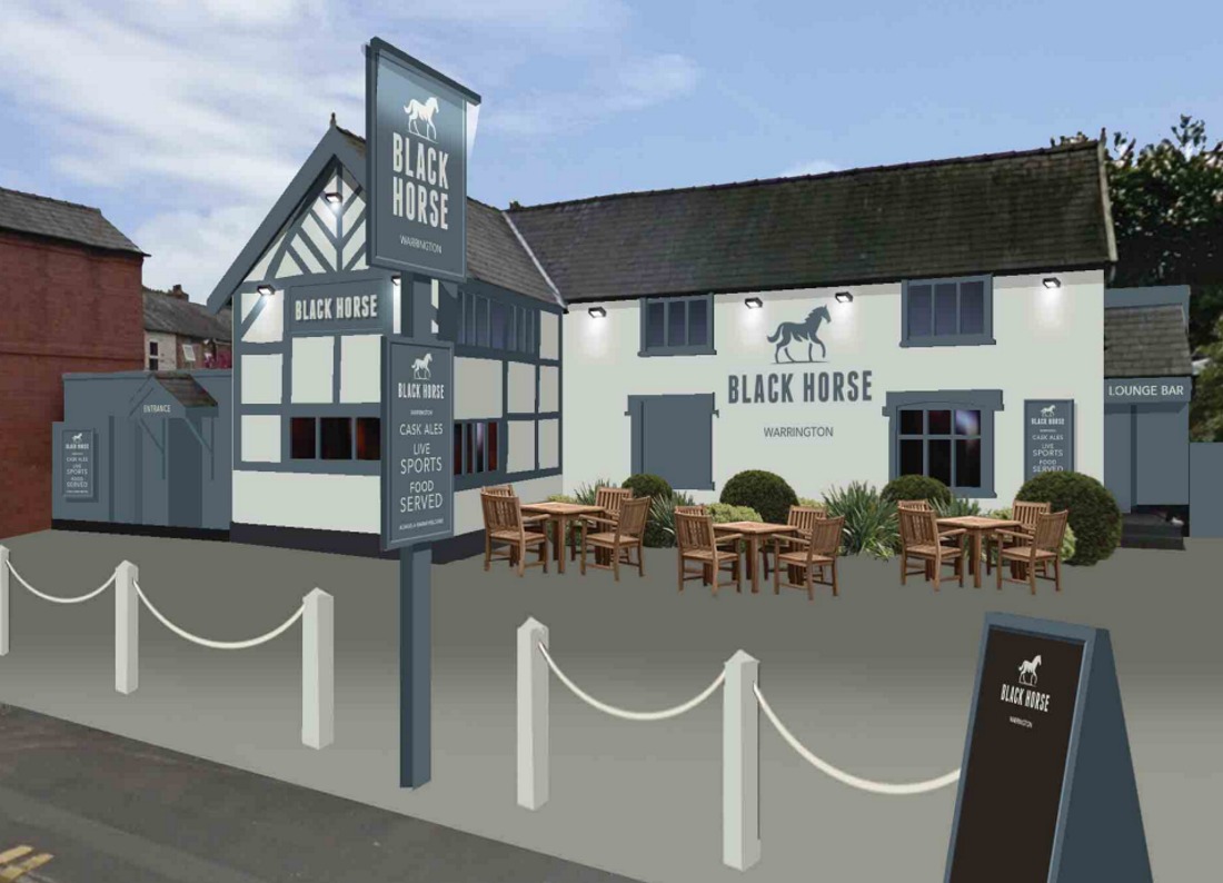 How the Black Horse pub will look once work is complete