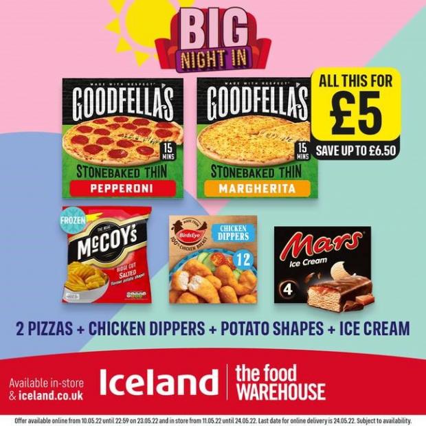 Warrington Guardian: Iceland 'Big Night In' meal deal (Iceland)