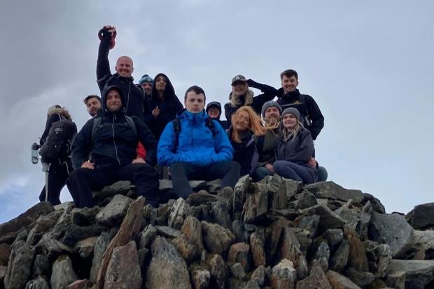 The Namix gym members reached the summit of Snowdon after carrying 32kgs of kettlebells