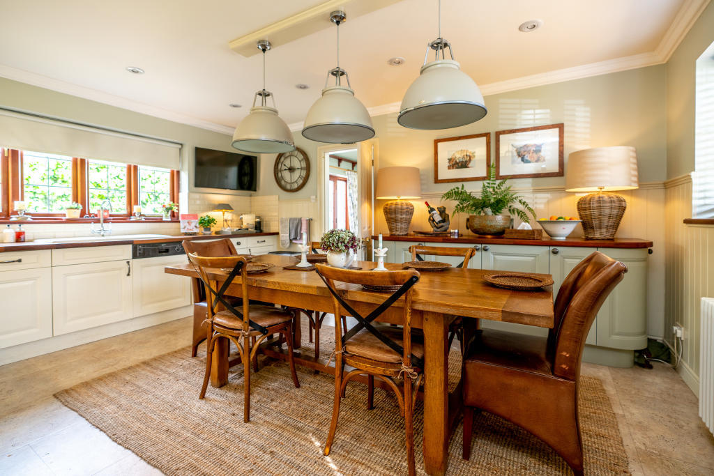 The cottage has a smart kitchen