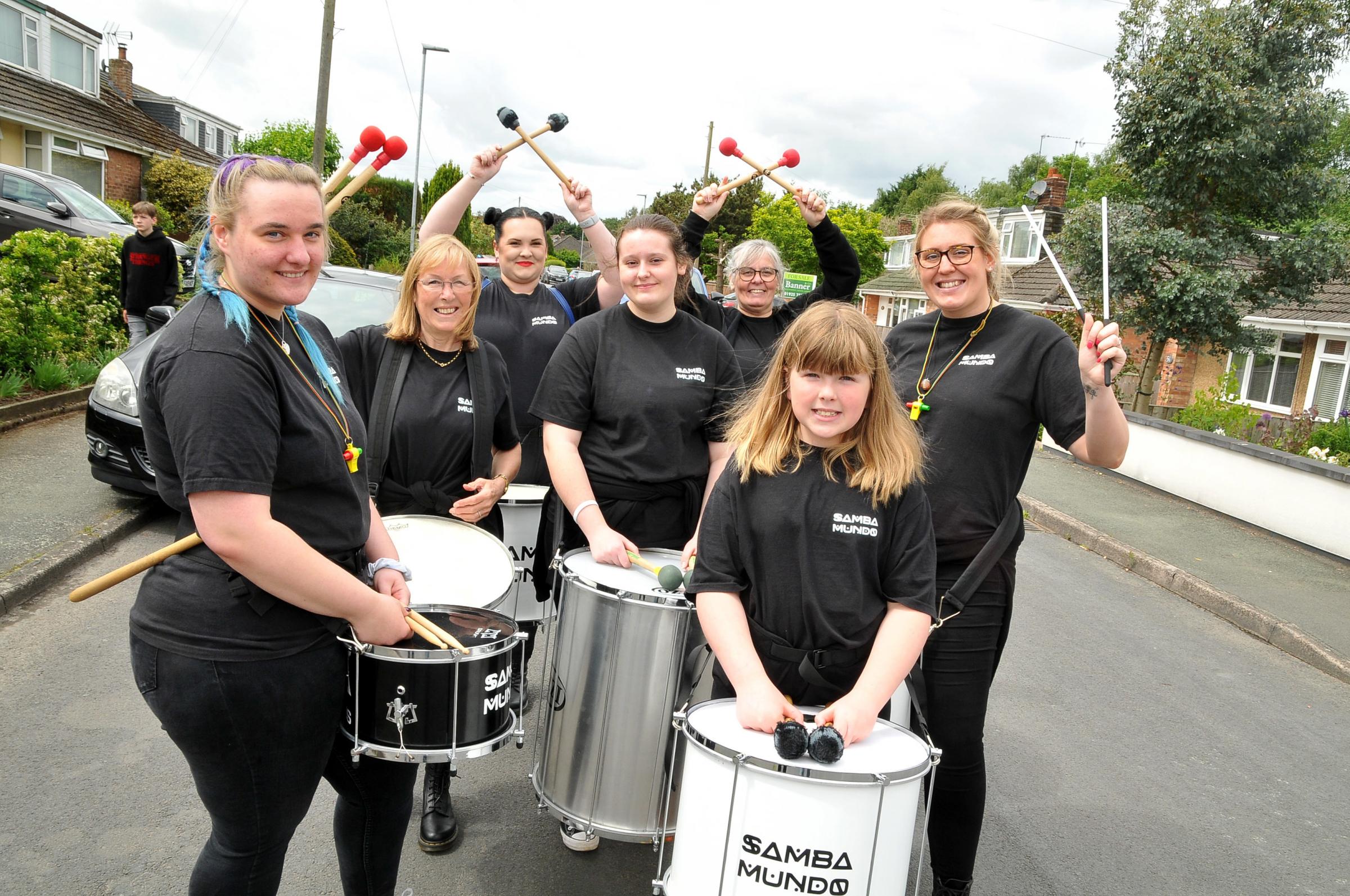 The Samba Band joined the procession