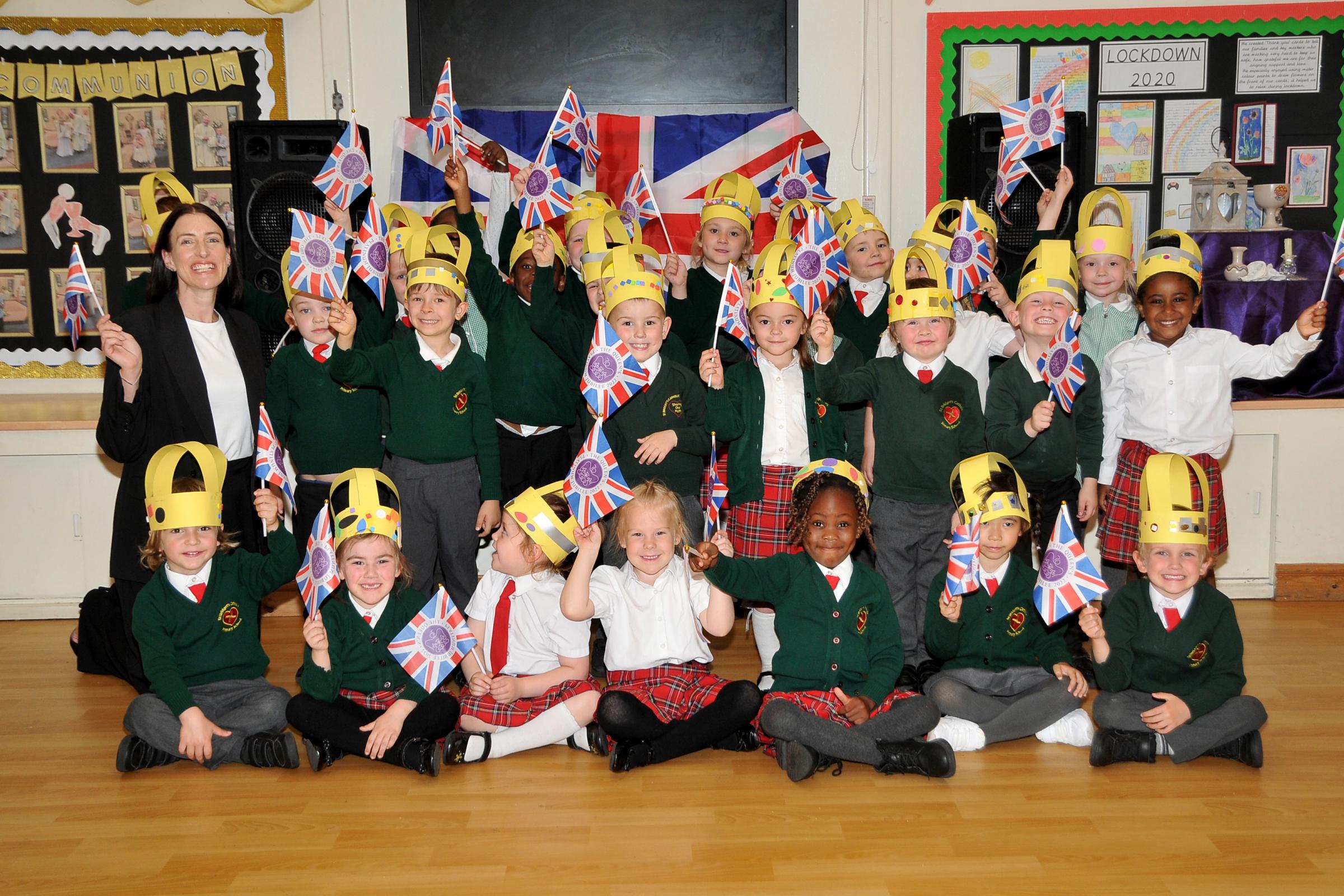 St Bridgets Catholic Primary School held a day of Platinum Jubilee-themed fun