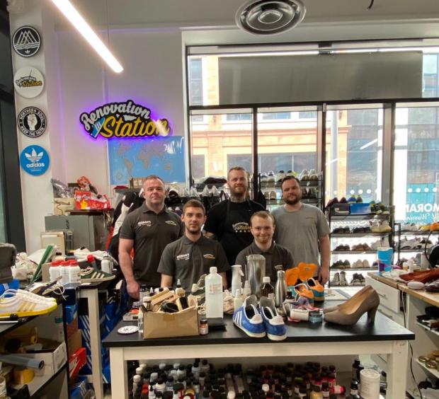 Warrington Guardian: The team behind the shoes